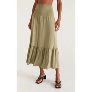 Z Supply Sadie Convertible Skirt & Dress - Soft Olive NWT SIZE M L